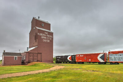 the alberta pacific grain elevator site in castor alberta